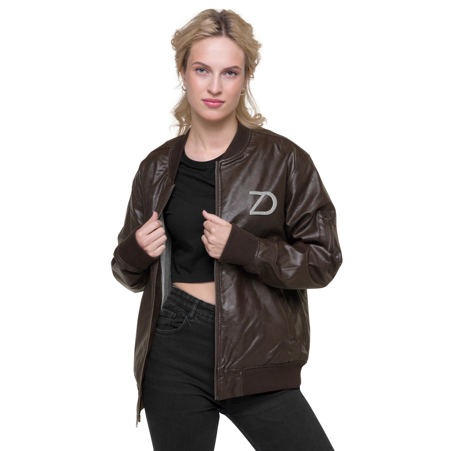 Neduz Leather Bomber Jacket