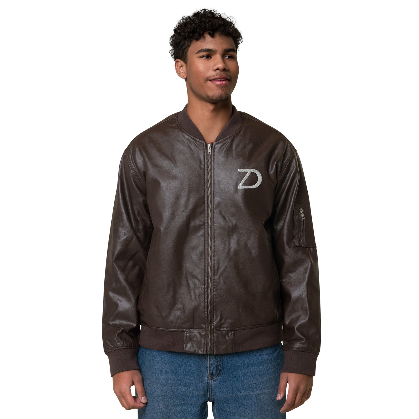 Neduz Leather Bomber Jacket