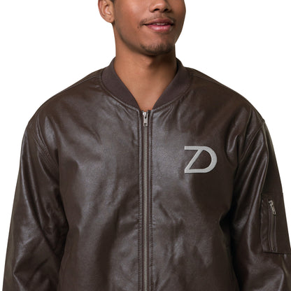 Neduz Leather Bomber Jacket