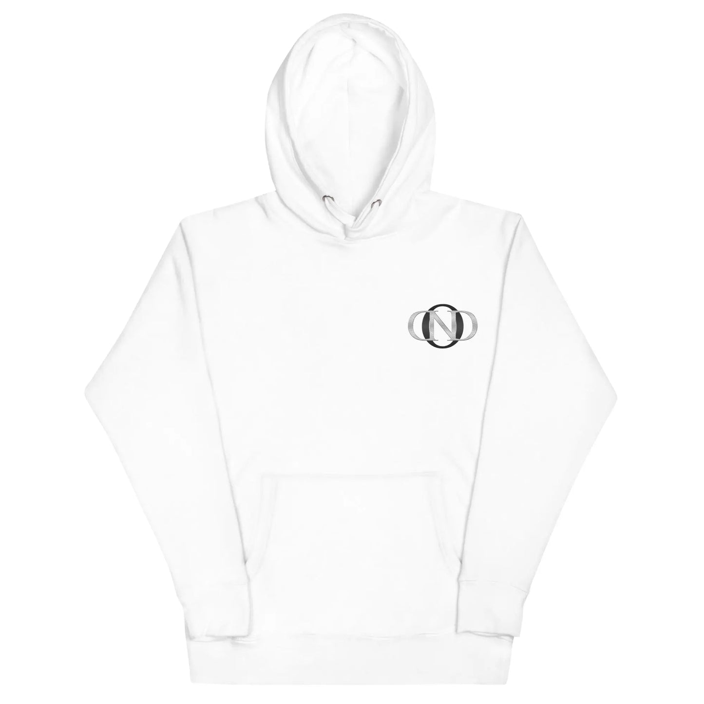 White / S 17 Incept Unisex Hoodie by Neduz Designs