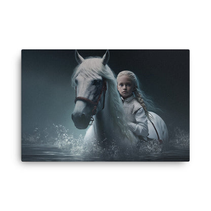 24″×36″ 1 Maraheim Brook Horse and Elsa Rhunz Thin Canvas