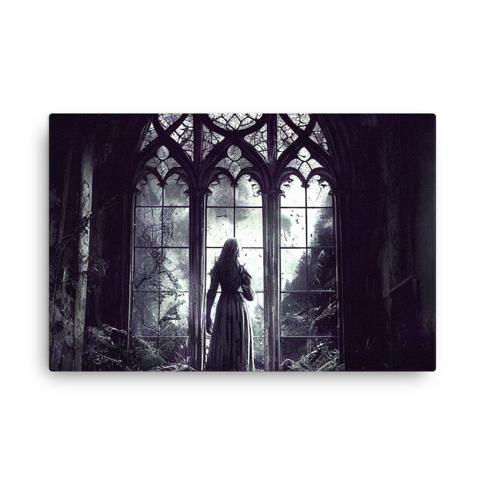 24″×36″ 1 Maraheim Ghost Woman Staring out the Windows Thin