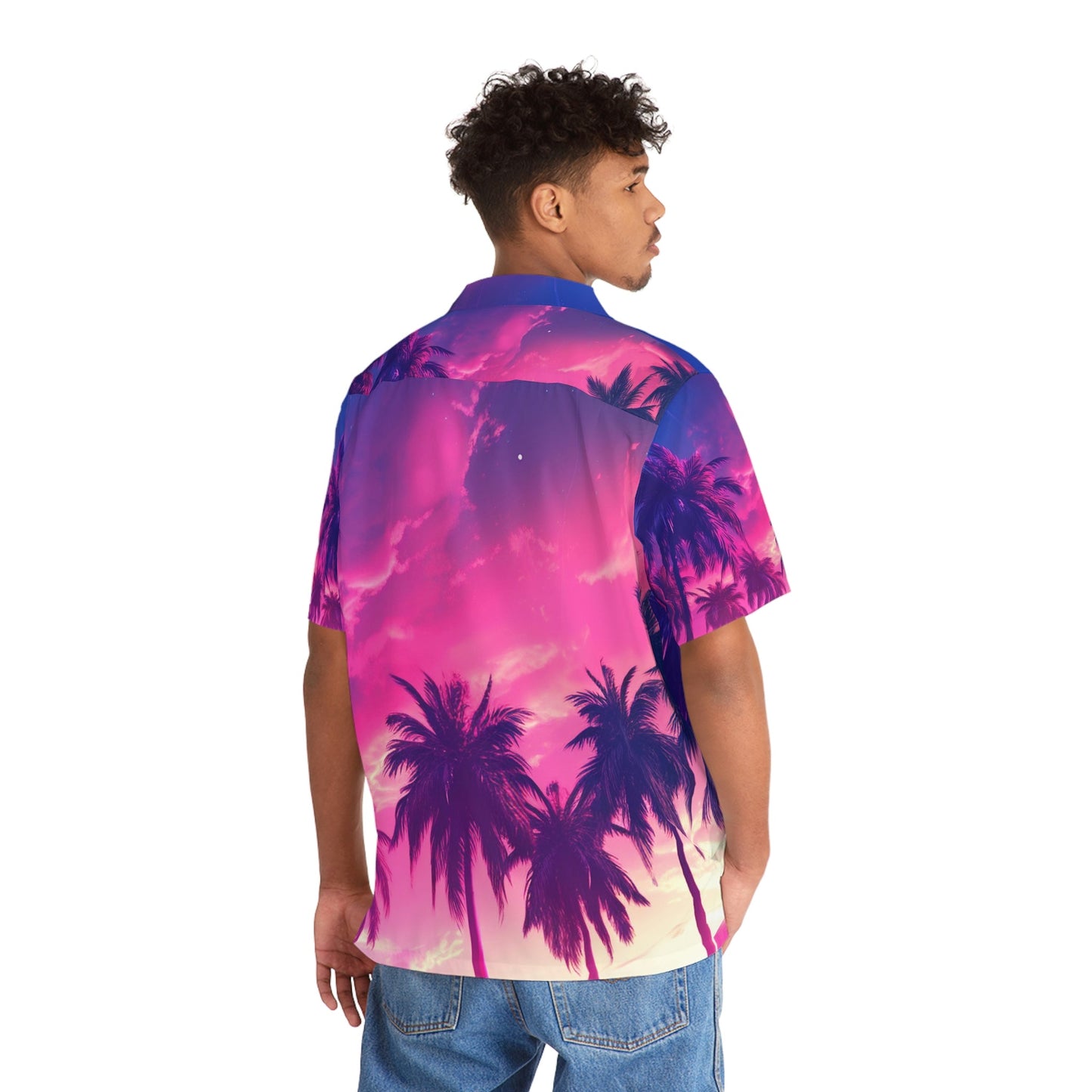4 Miami Dreams Men’s Hawaiian Shirt by Neduz Designs