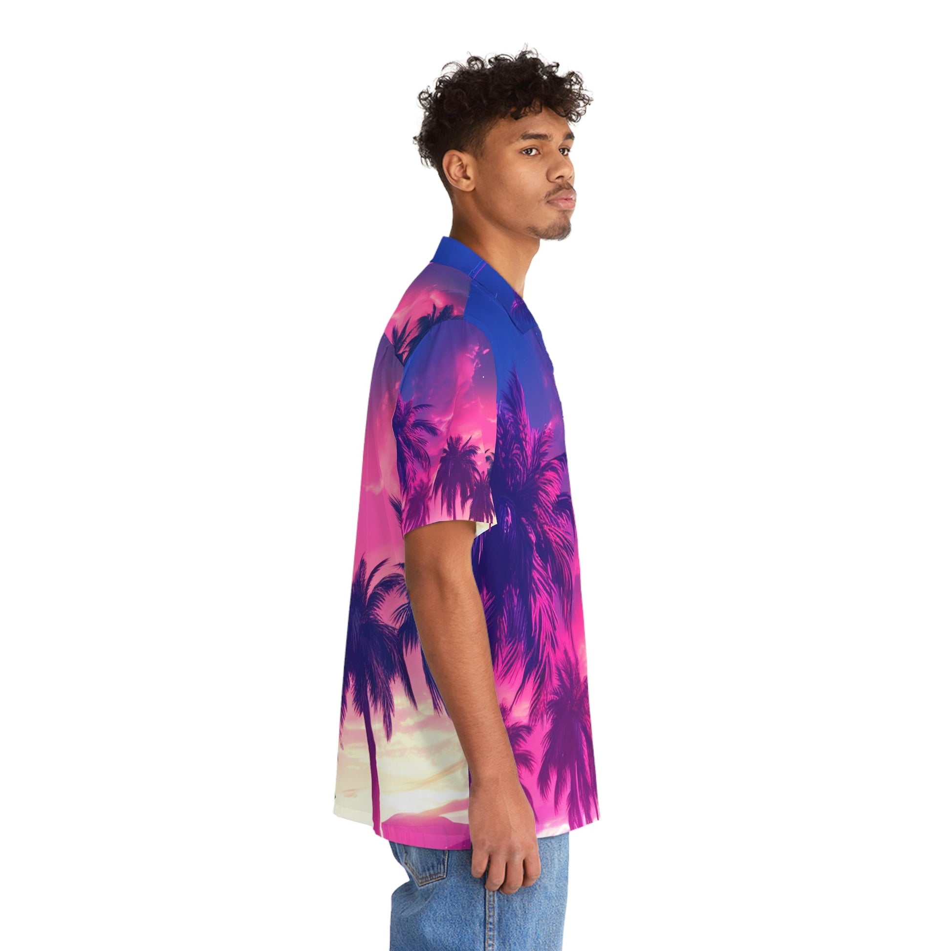 5 Miami Dreams Men’s Hawaiian Shirt by Neduz Designs