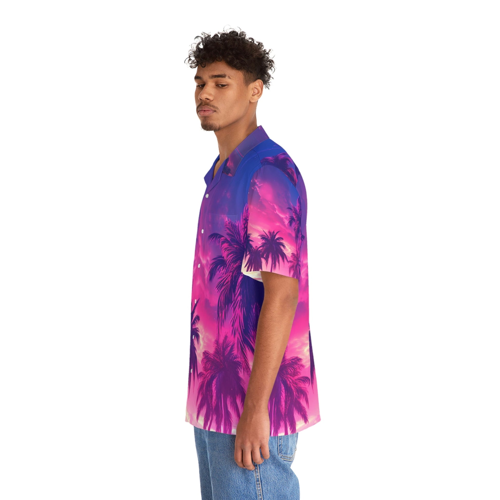 6 Miami Dreams Men’s Hawaiian Shirt by Neduz Designs