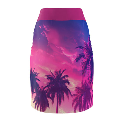 2 Miami Summer Women’s Pencil Skirt by Neduz Designs