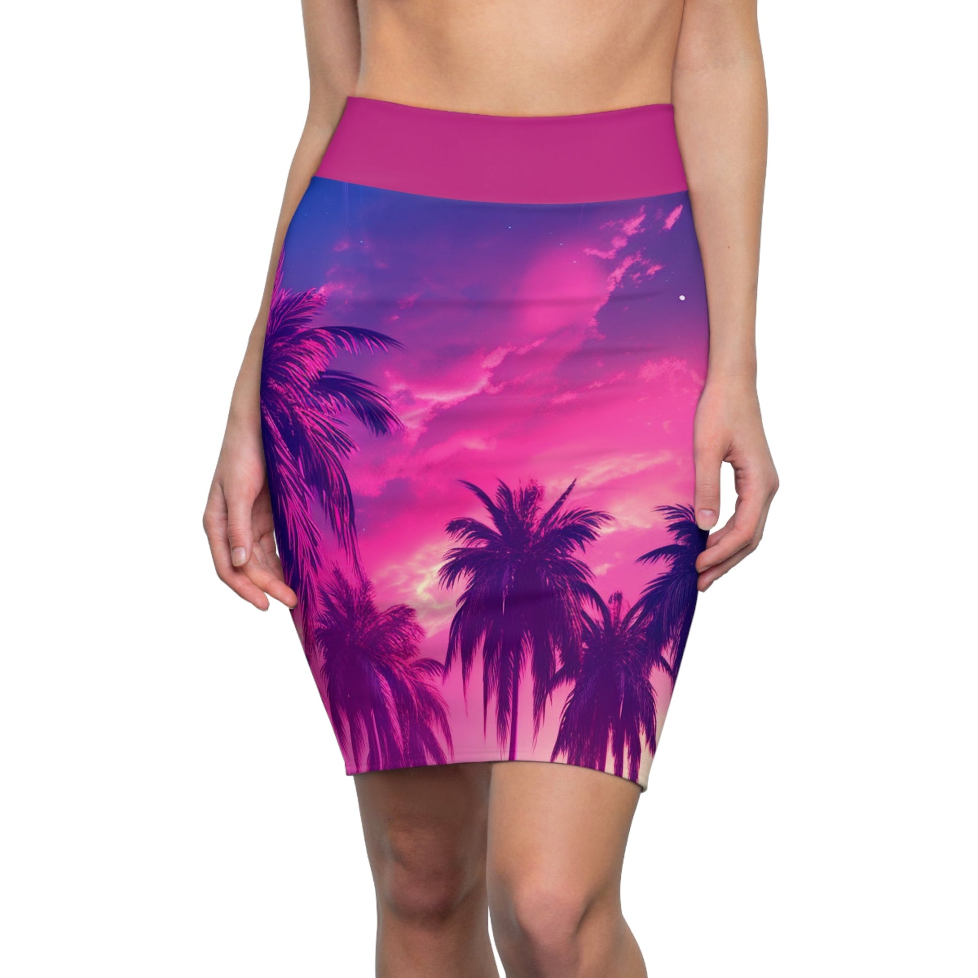 5 Miami Summer Women’s Pencil Skirt by Neduz Designs