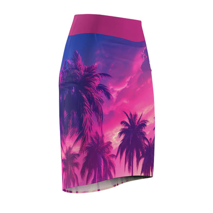 3 Miami Summer Women’s Pencil Skirt by Neduz Designs