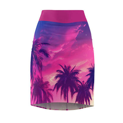XS / 4 oz. 1 Miami Summer Women’s Pencil Skirt by Neduz