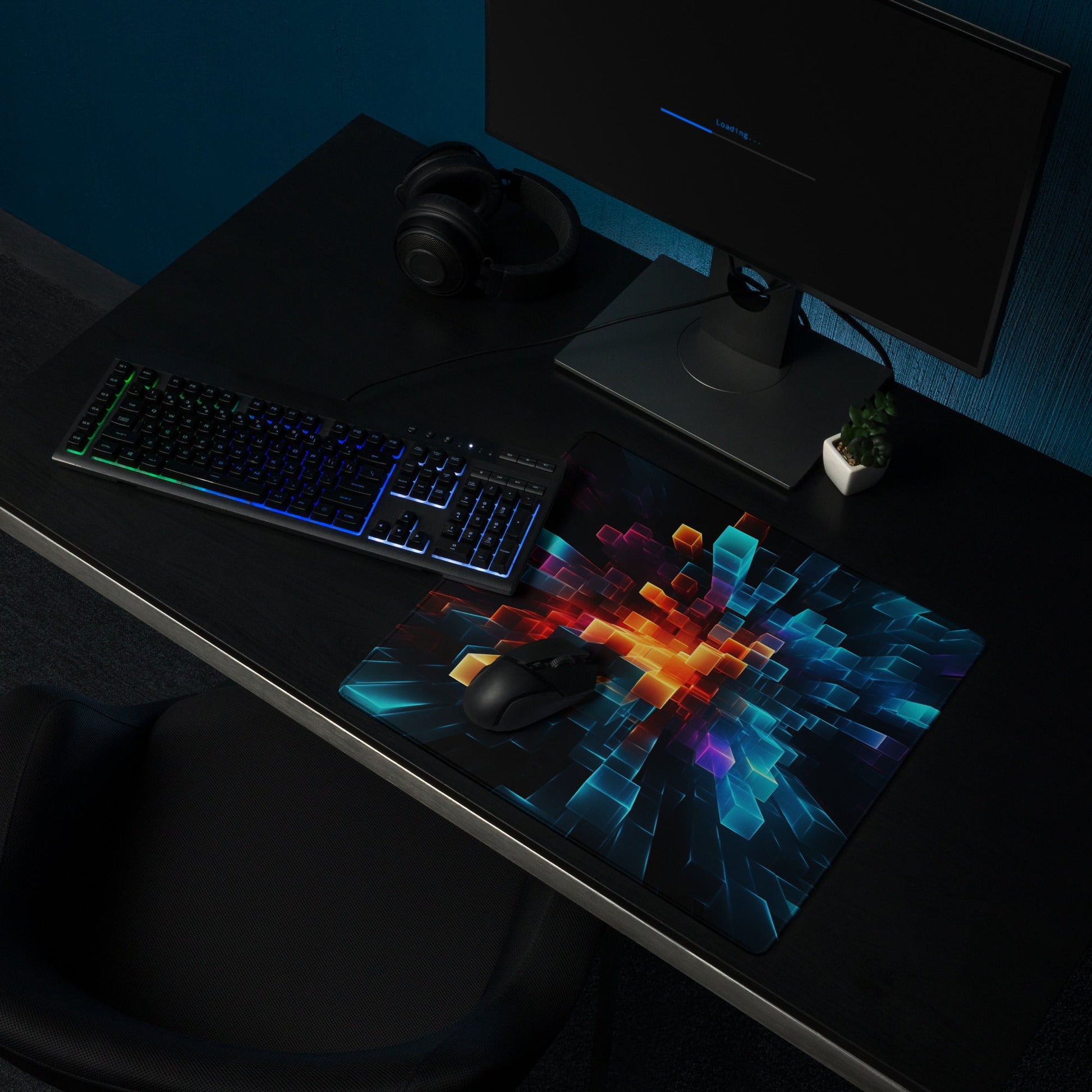 18″×16″ 2 Neduz Abstract Art of Cubes XXL Gaming mouse pad