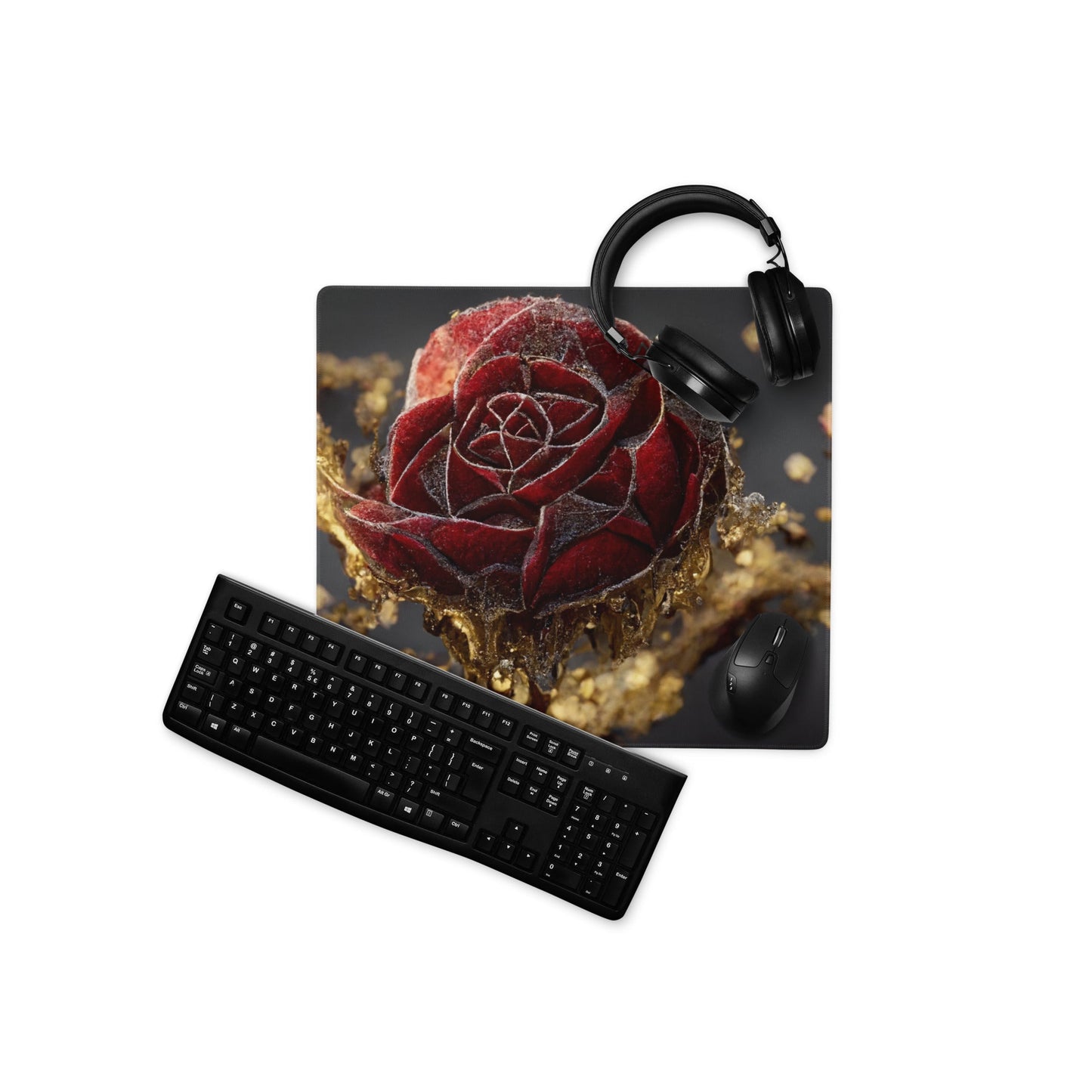 18″×16″ 2 Neduz Artified Golden Liquid Rose XXL Gaming Mouse