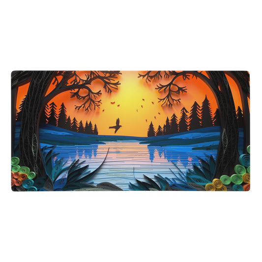 36″×18″ 1 Neduz Artified Paper Sunset XXL Gaming mouse pad