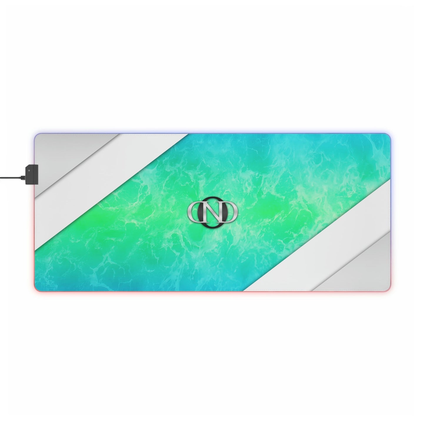 2 Neduz Beach Water LED Gaming Mouse Pad with Clean Steel