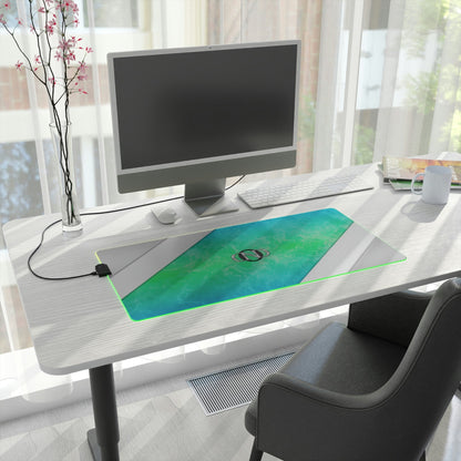 21 Neduz Beach Water LED Gaming Mouse Pad with Clean Steel