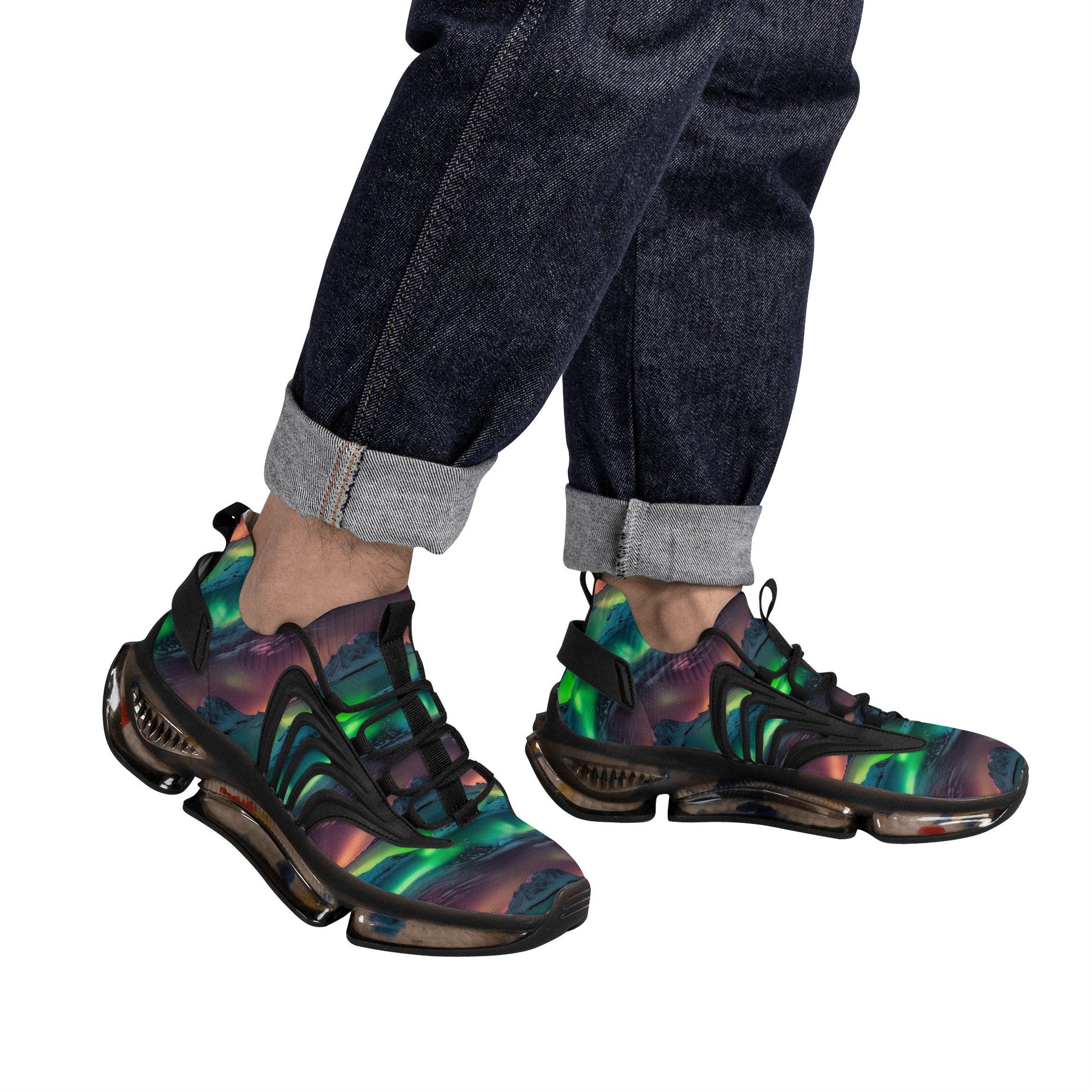 9 Neduz Designs Aurora Mens Air Heel React Sneakers with Max