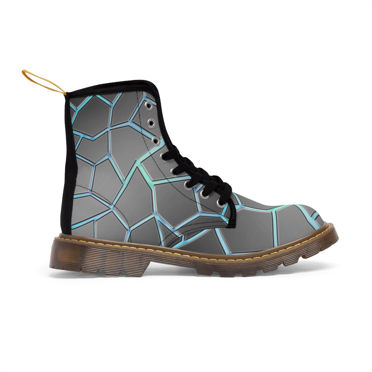 11 Neduz Designs Incept Blue Cracks Men’s Canvas Boots