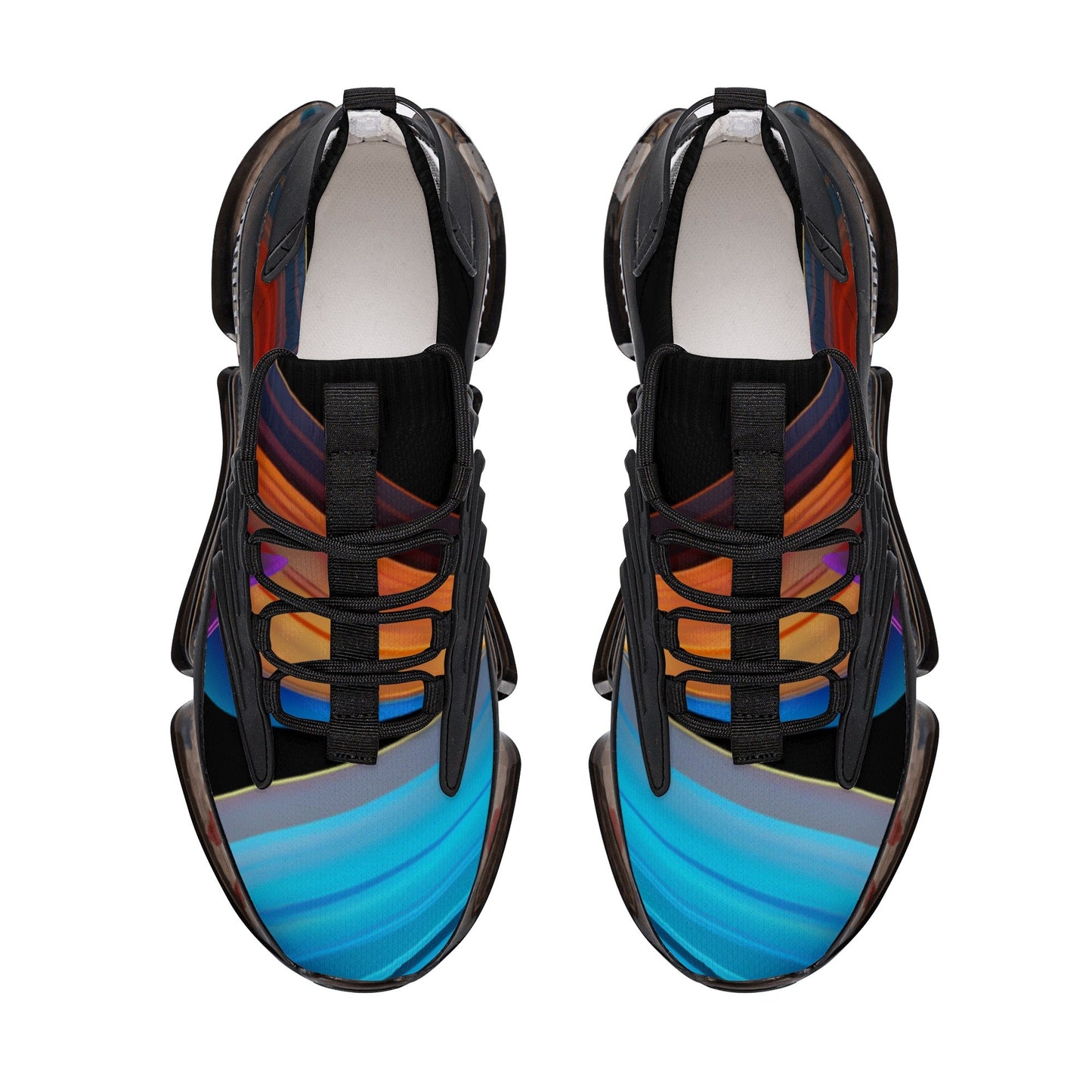 2 Neduz Designs Mens Air Heel React Sneakers with Max Unit