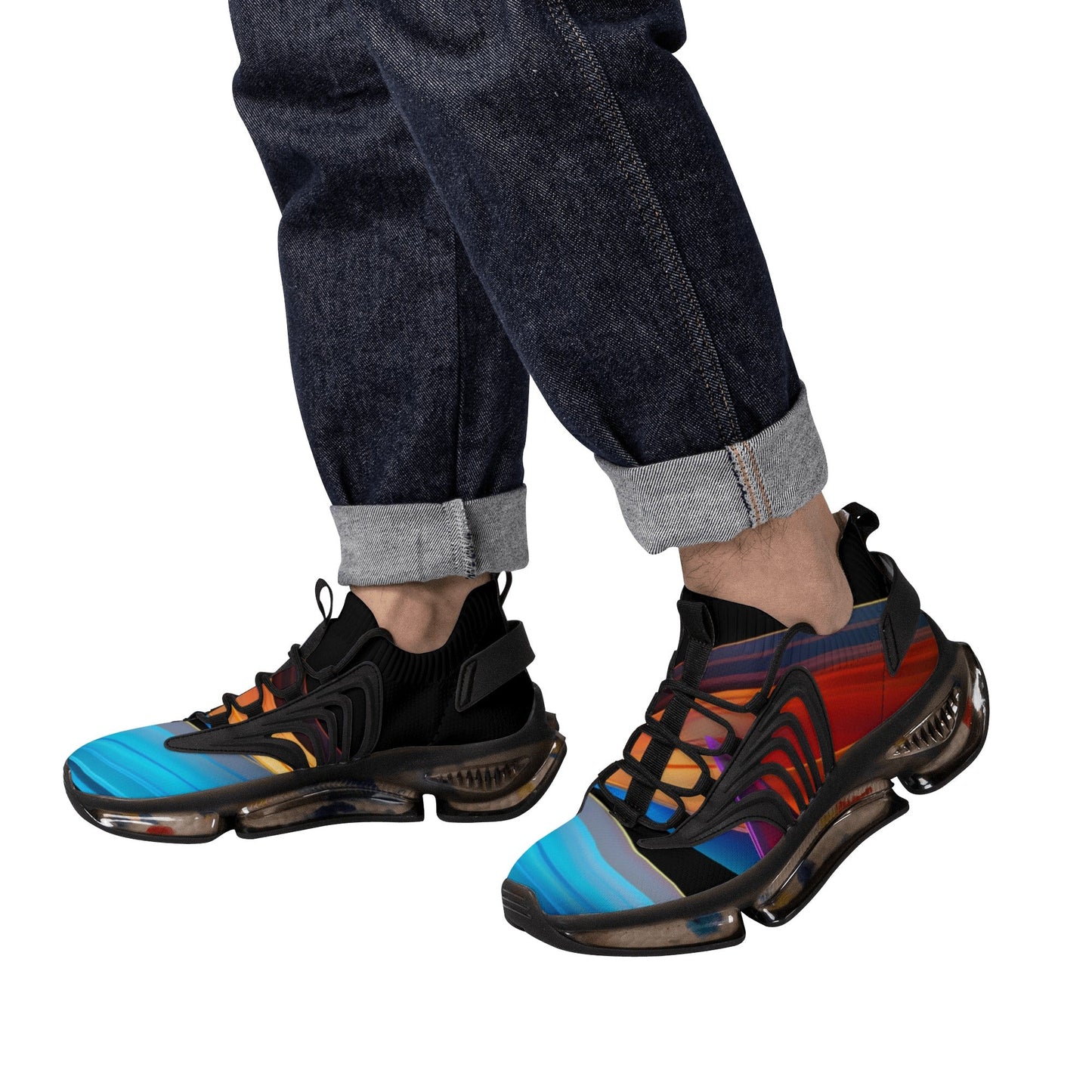 10 Neduz Designs Mens Air Heel React Sneakers with Max Unit
