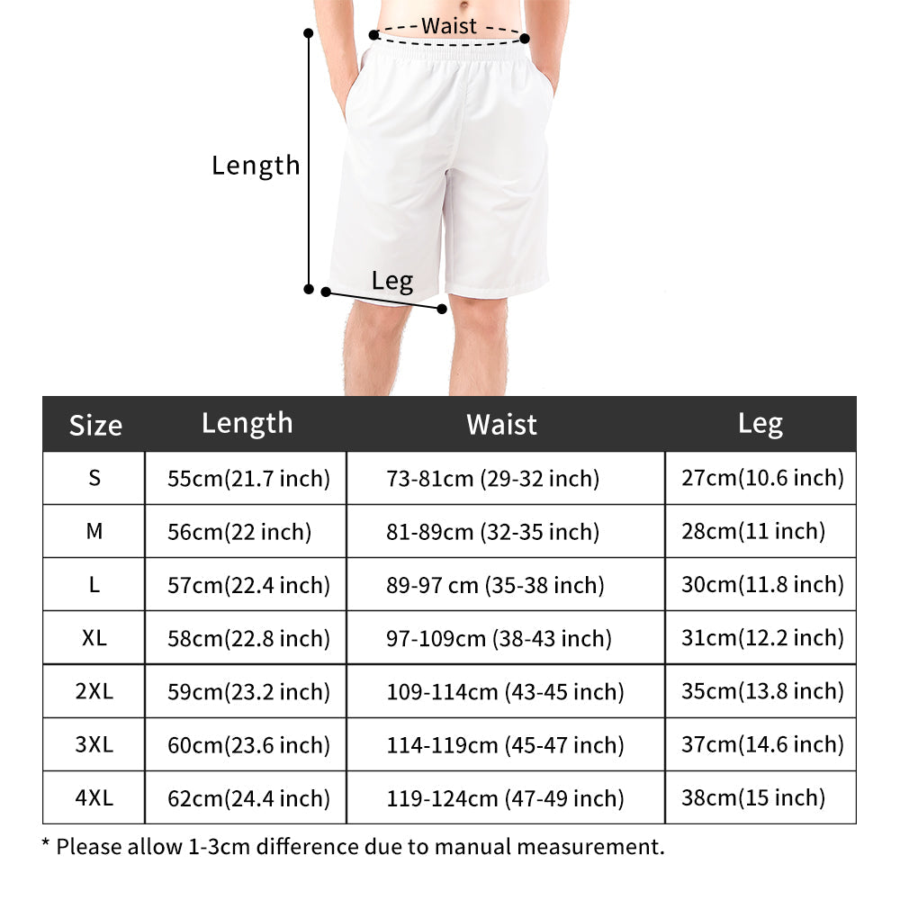 7 Neduz Designs Mens Premium Board Shorts with Drawstring