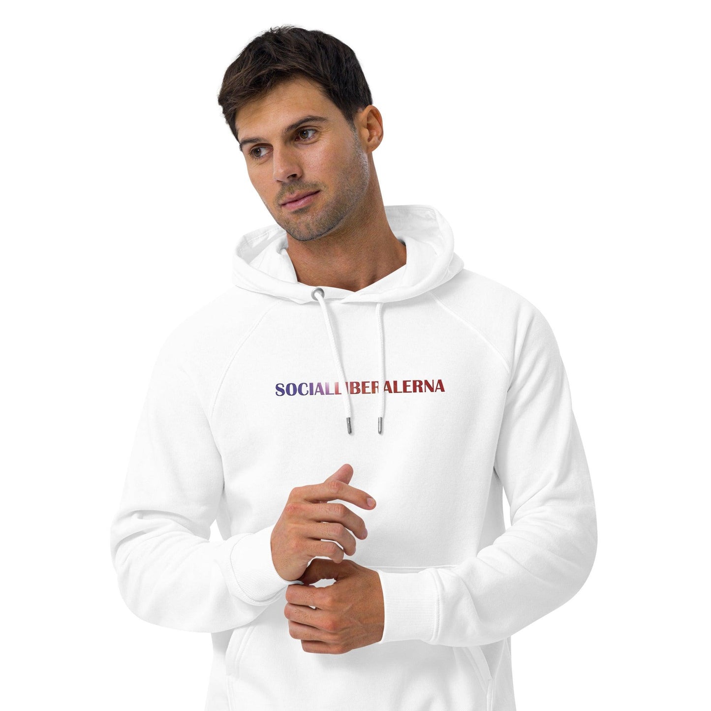 2 Neduz Designs Socialliberalerna Unisex eco raglan hoodie