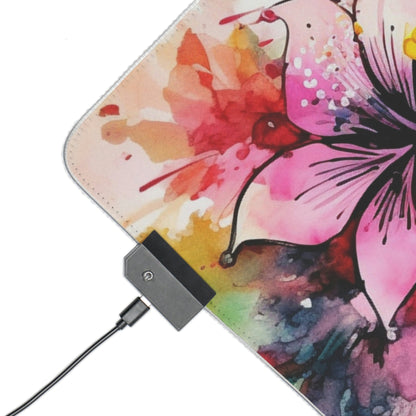 3 Neduz Flower Splash LED Gaming Mouse Pad with 14 Different