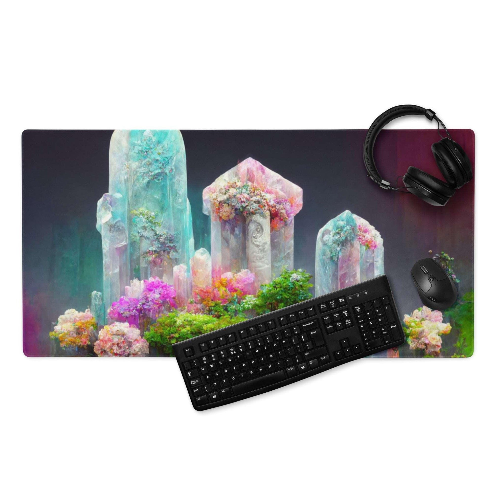 36″×18″ 1 Neduz Flowered Crystal Pillars XXL Gaming mouse