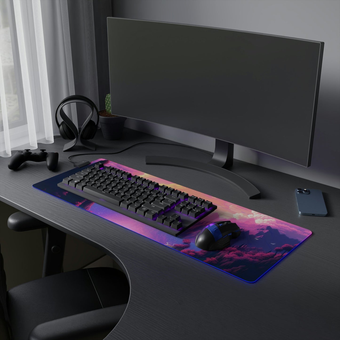 27 Neduz Loch PinkWorld LED Gaming Mouse Pad with 14