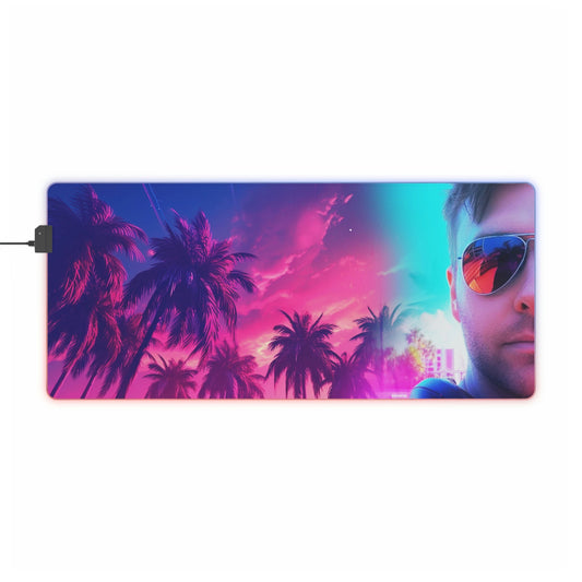 35.4 x 15.7 / Rectangle 1 Neduz Miami Dreams LED Gaming