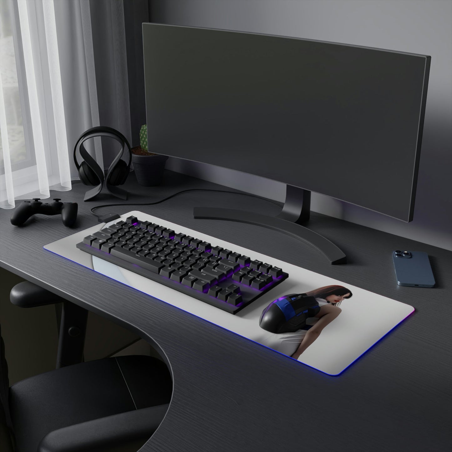 20 Neduz Model Karina LED Gaming Mouse Pad with 14 Different