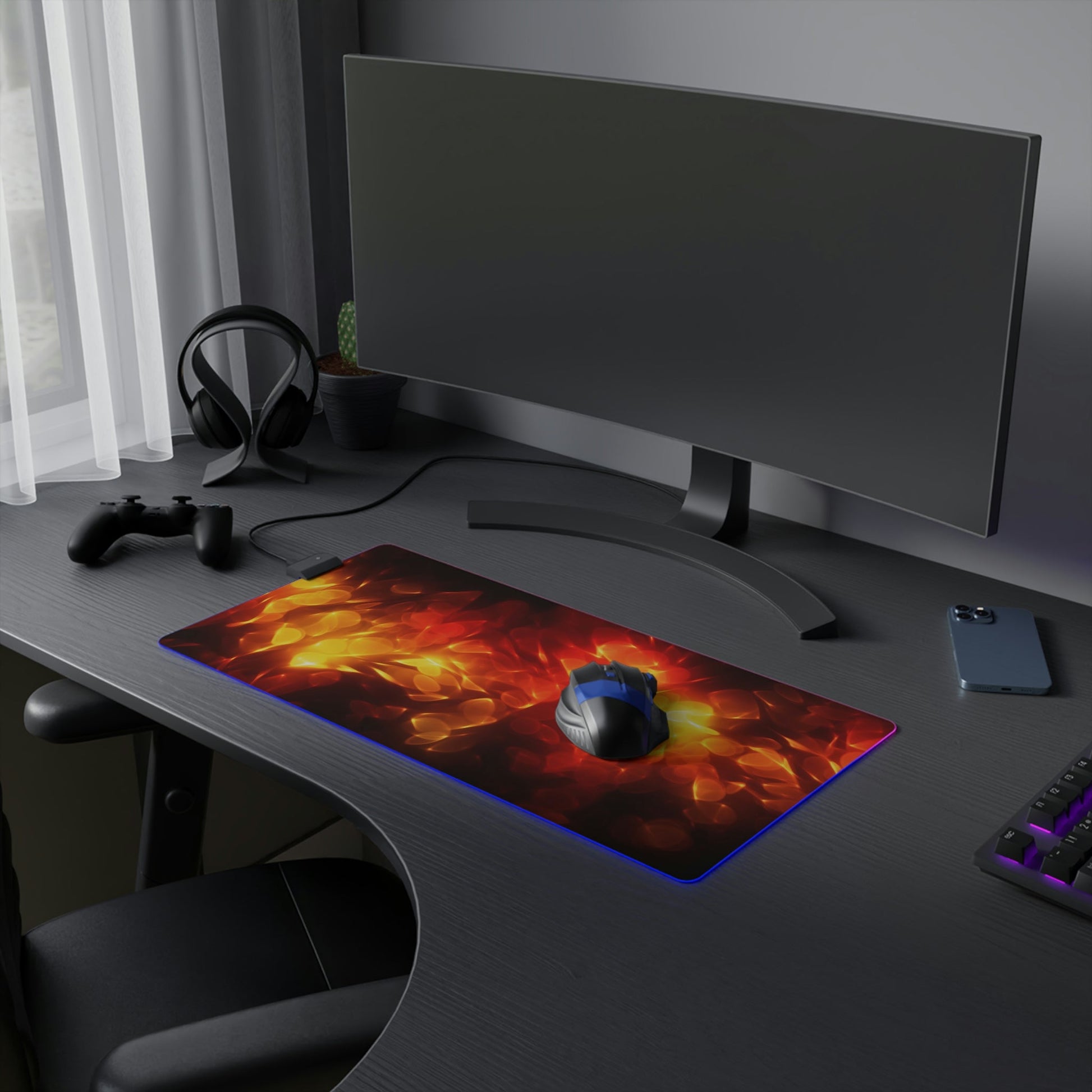 13 Neduz Mood Glow LED Gaming Mouse Pad with 14 Different