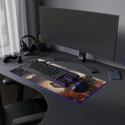 21 Neduz Wolves Apart LED Gaming Mouse Pad with 14 Different