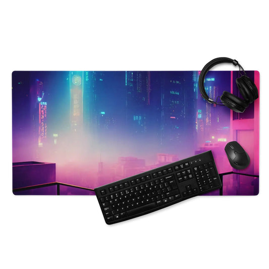 36″×18″ 1 Neon Nights Balcony Gaming mouse pad