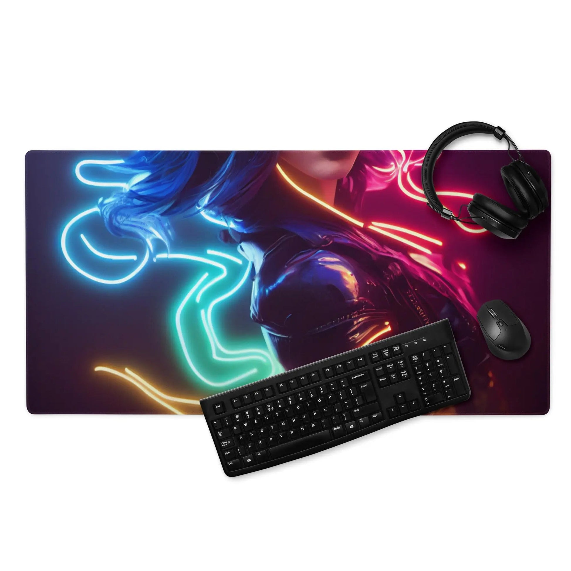 36″×18″ 1 Neon Nights Dance Gaming mouse pad