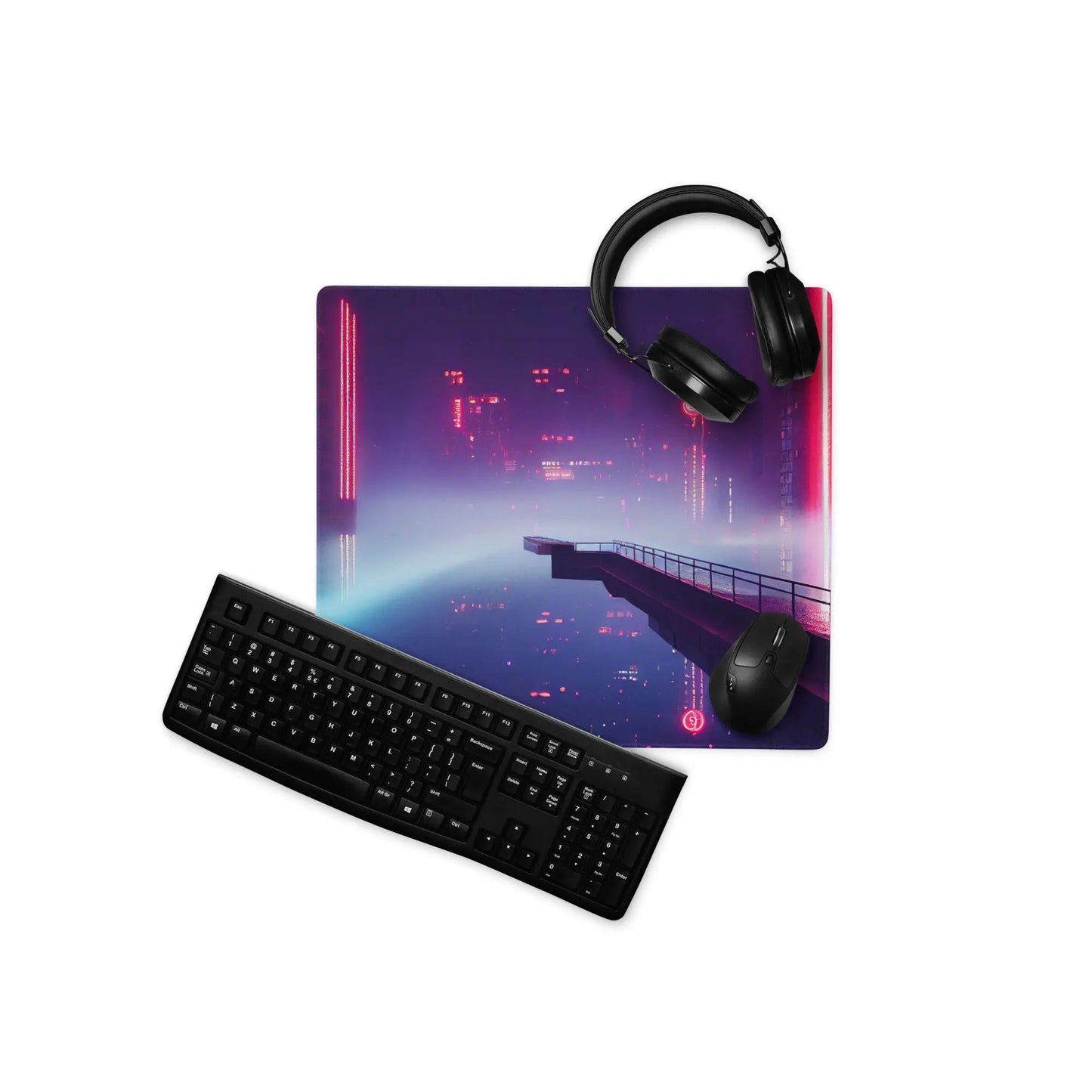 18″×16″ 2 Neon Nights Penthouse Gaming mouse pad