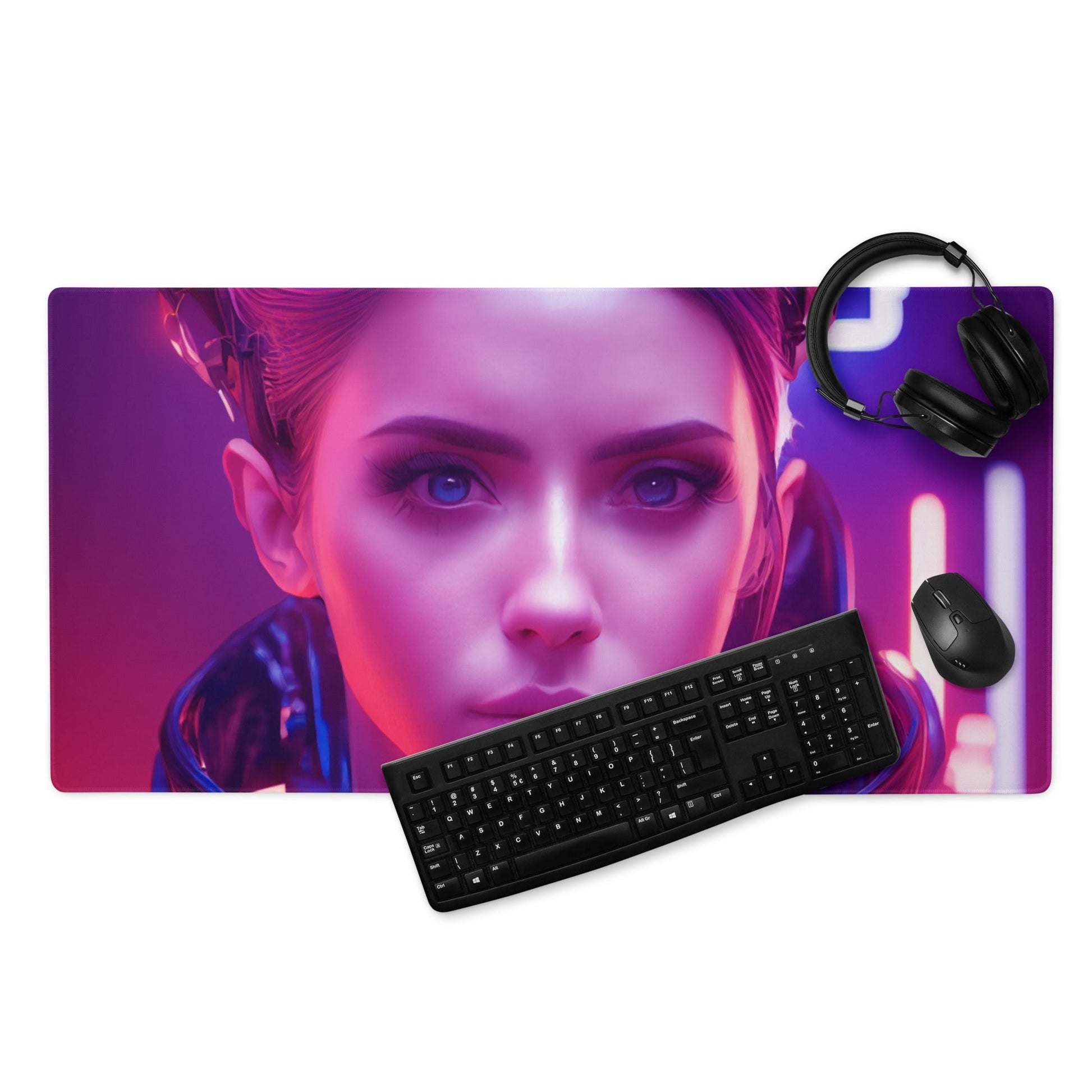 36″×18″ 1 Neon Nights Xana Gaming mouse pad