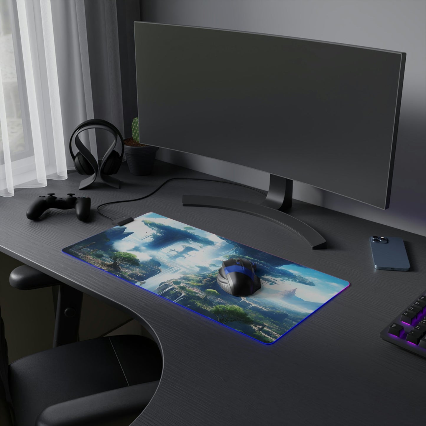 13 Pandorum LED Gaming Mouse Pad with 14 Different Light