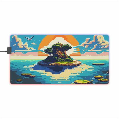 27.6 x 13.8 / Rectangle 15 Pixel Art Peaceful Island LED