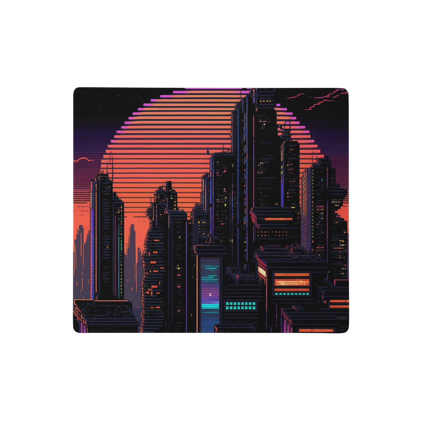 18″×16″ 2 Pixelized CyberCity Elite XXL Gaming Mouse Pad