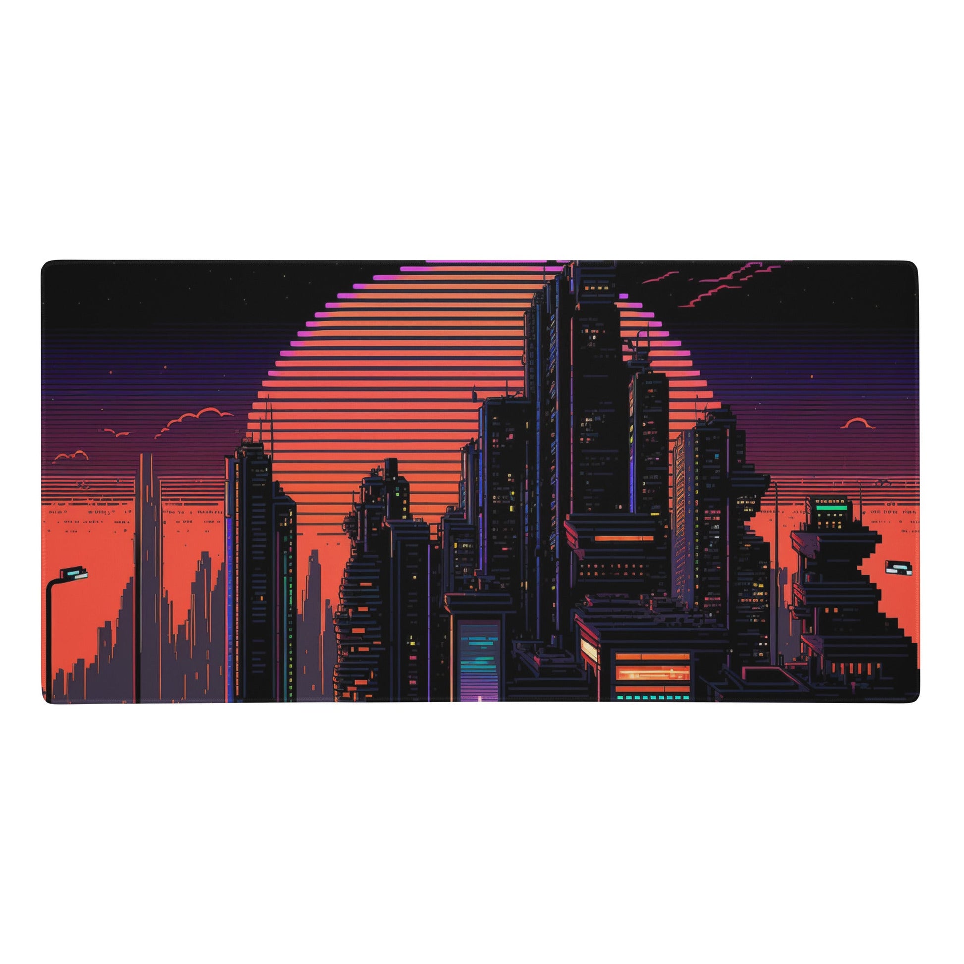 36″×18″ 1 Pixelized CyberCity Elite XXL Gaming Mouse Pad