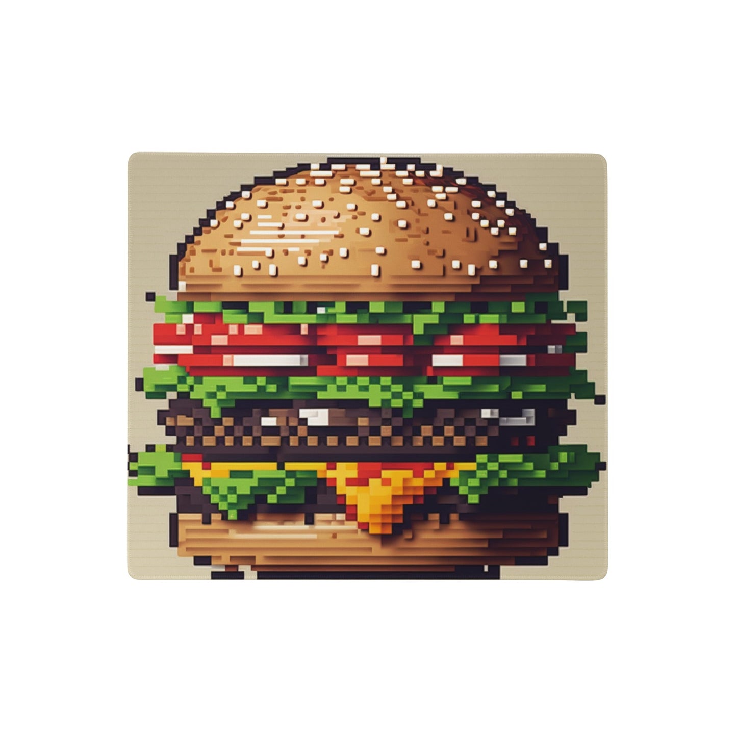 18″×16″ 2 Pixelized Hamburger Elite Gaming Mouse Pad