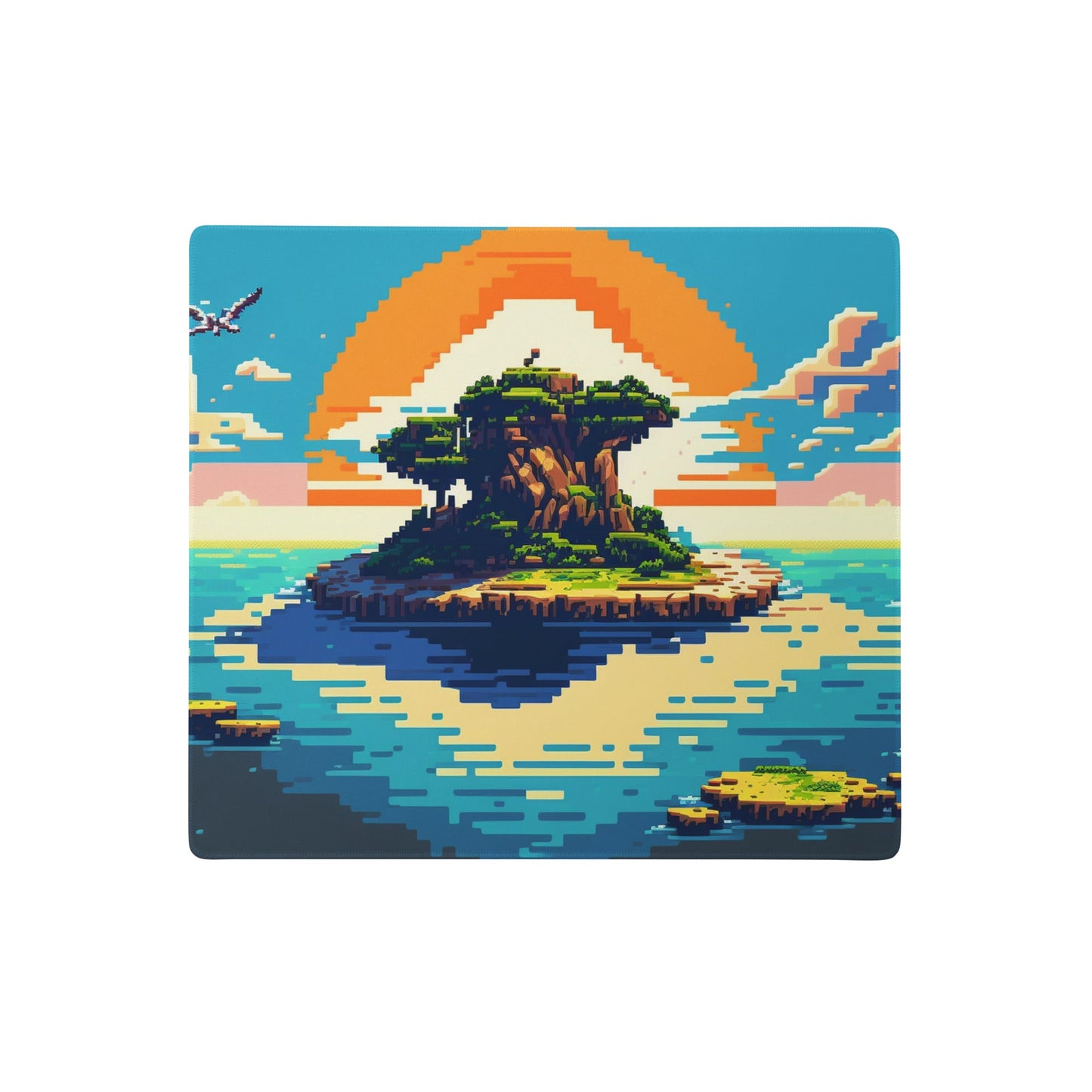 18″×16″ 2 Pixelized Peaceful Island Elite XXL Gaming Mouse