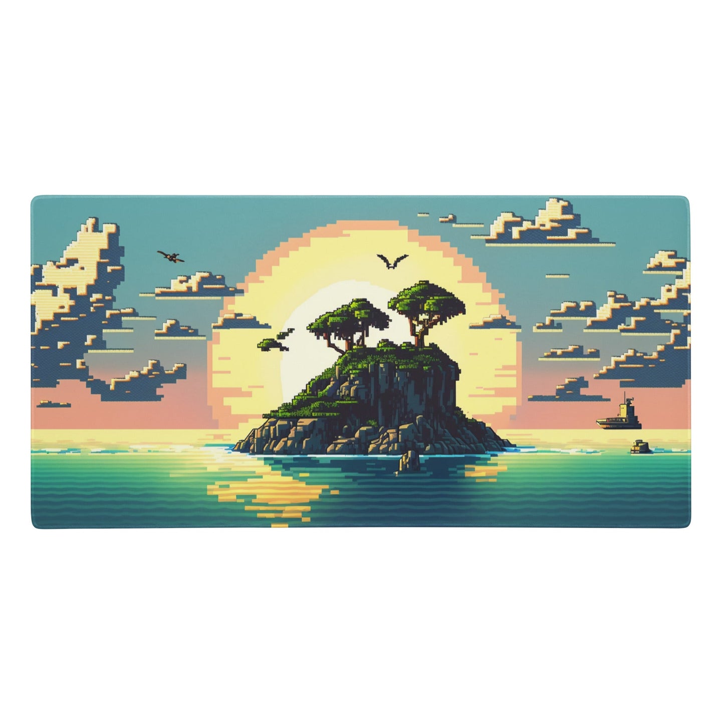 36″×18″ 1 Pixelized Sunny Island Elite XXL Gaming Mouse Pad