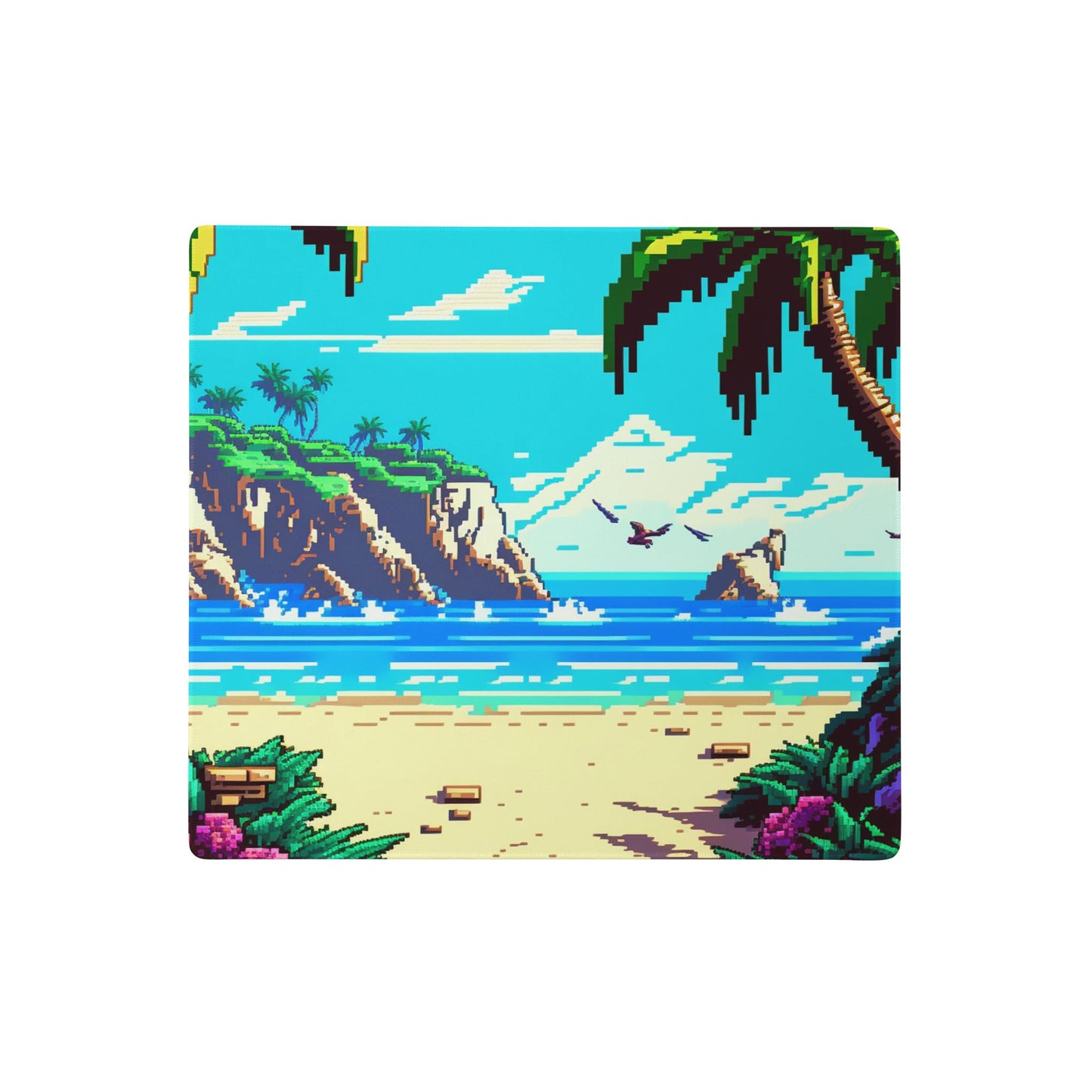 18″×16″ 2 Pixelized Tropical Beach Elite XXL Gaming Mouse