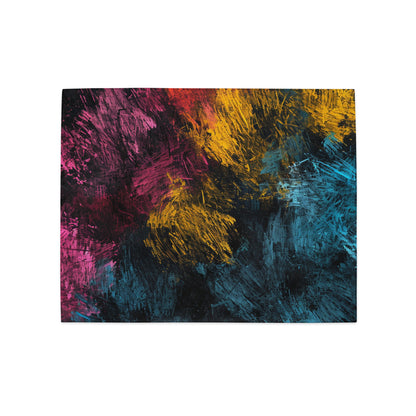 Artified Collection Abstract Crayon Doodle Placemat Set by Neduz Designs