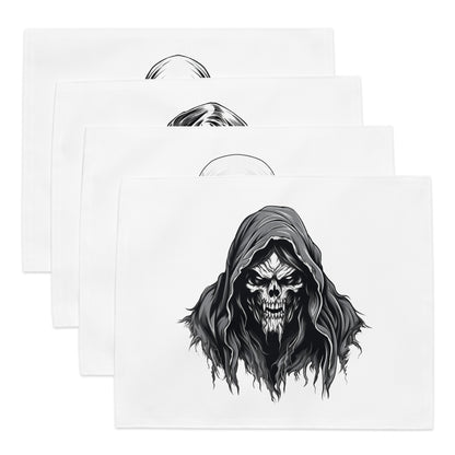 Neduz Dark Lore Placemat Set – Grim Reaper & Eldritch Designs (4 pcs)