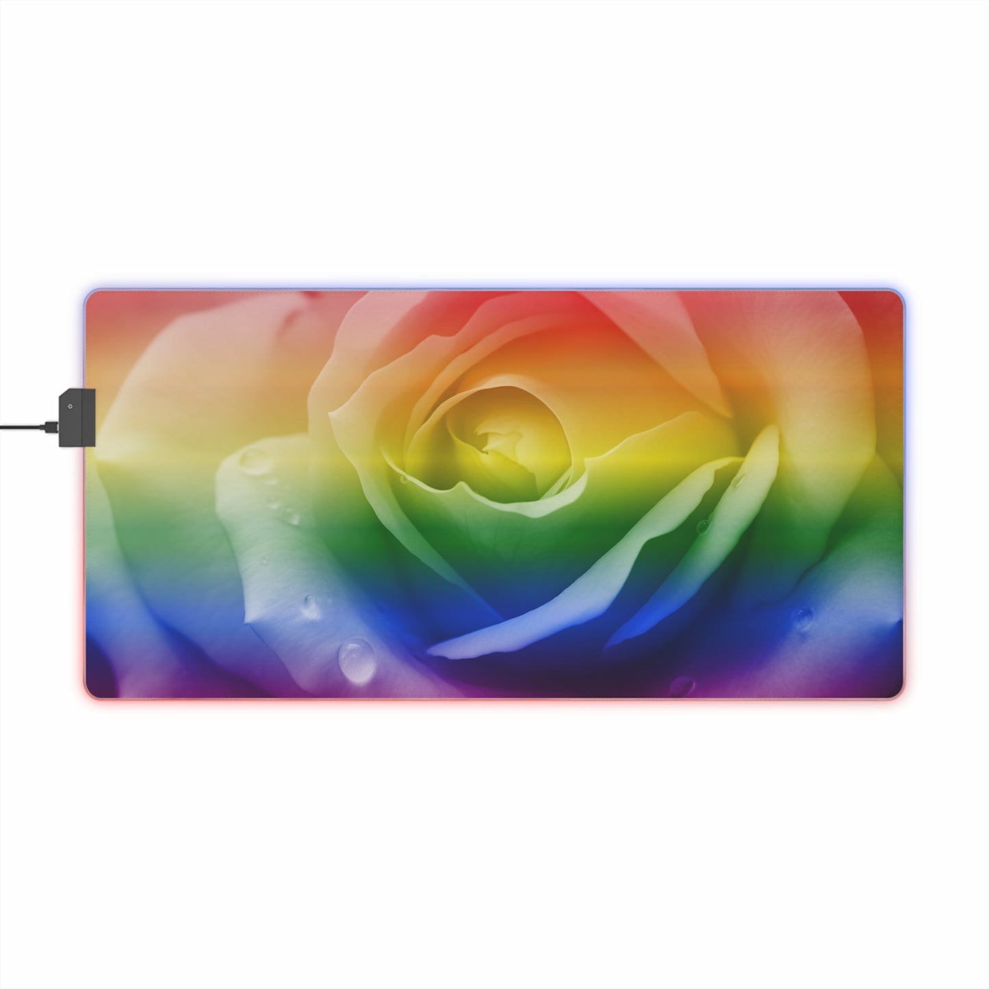 27.6 x 13.8 / Rectangle 15 Proud Rose LED Gaming Mouse Pad
