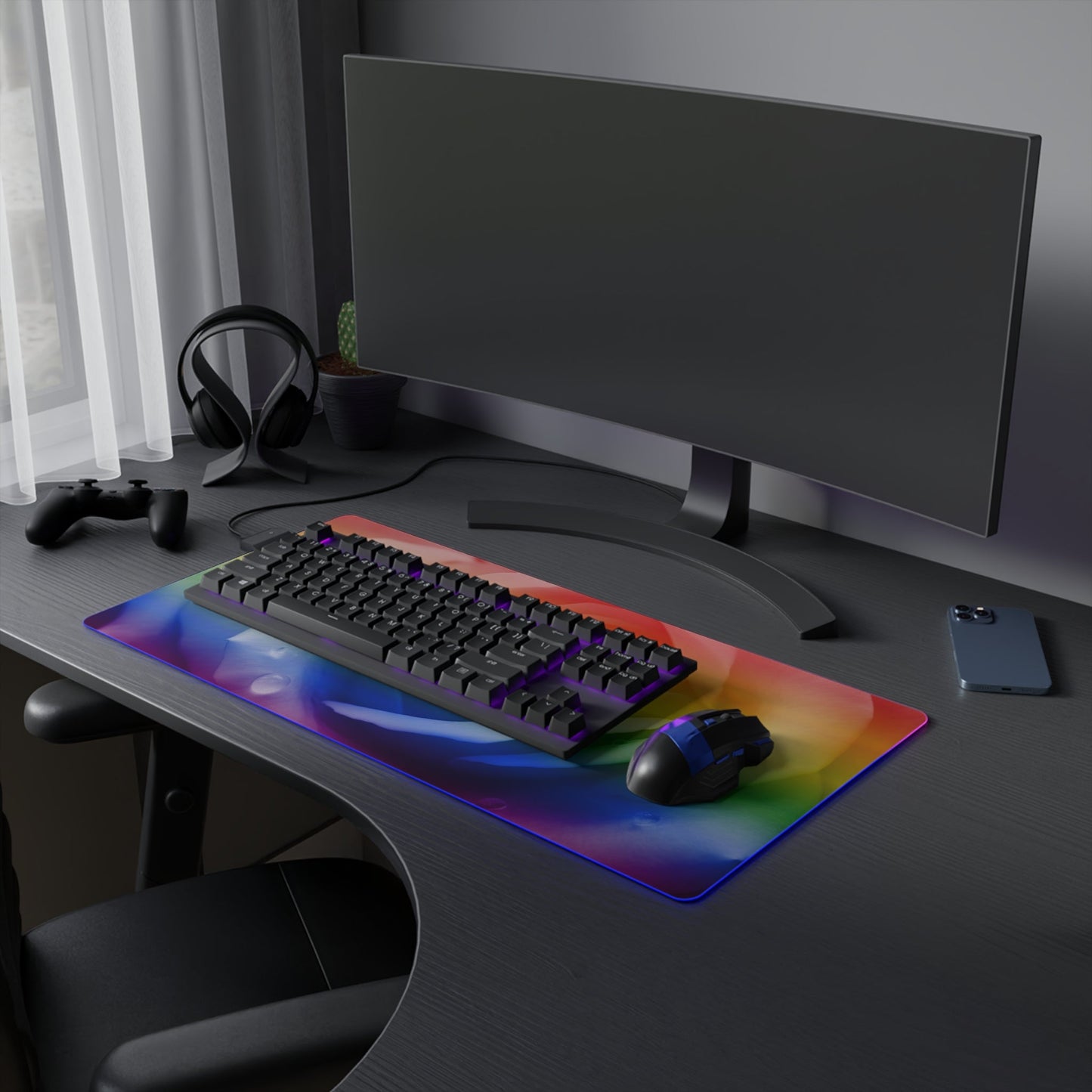 20 Proud Rose LED Gaming Mouse Pad with 14 Different Light