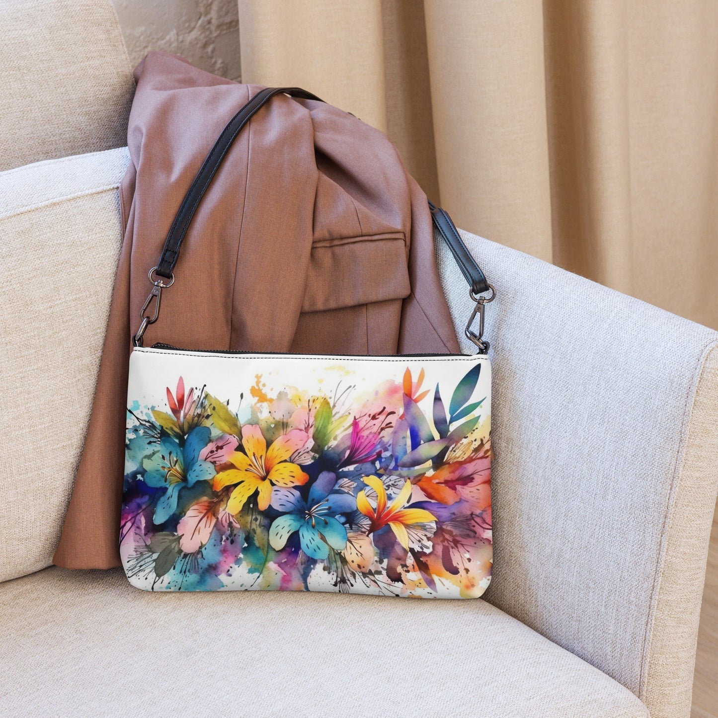 9 Radiant Flowers Crossbody bag by Neduz Designs