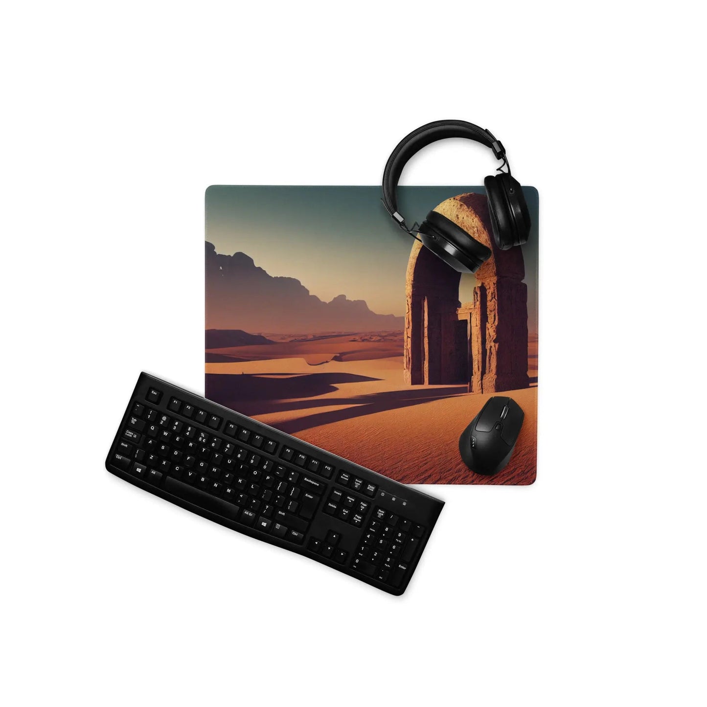 18″×16″ 2 Realms Desert Star Gate Gaming mouse pad