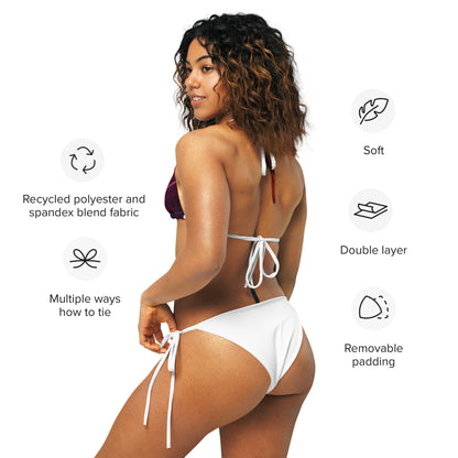 3 Recycled string bikini top by Neduz Designs